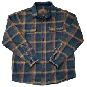Orvis‎ Blue and Yellow Plaid Shirt Women’s M